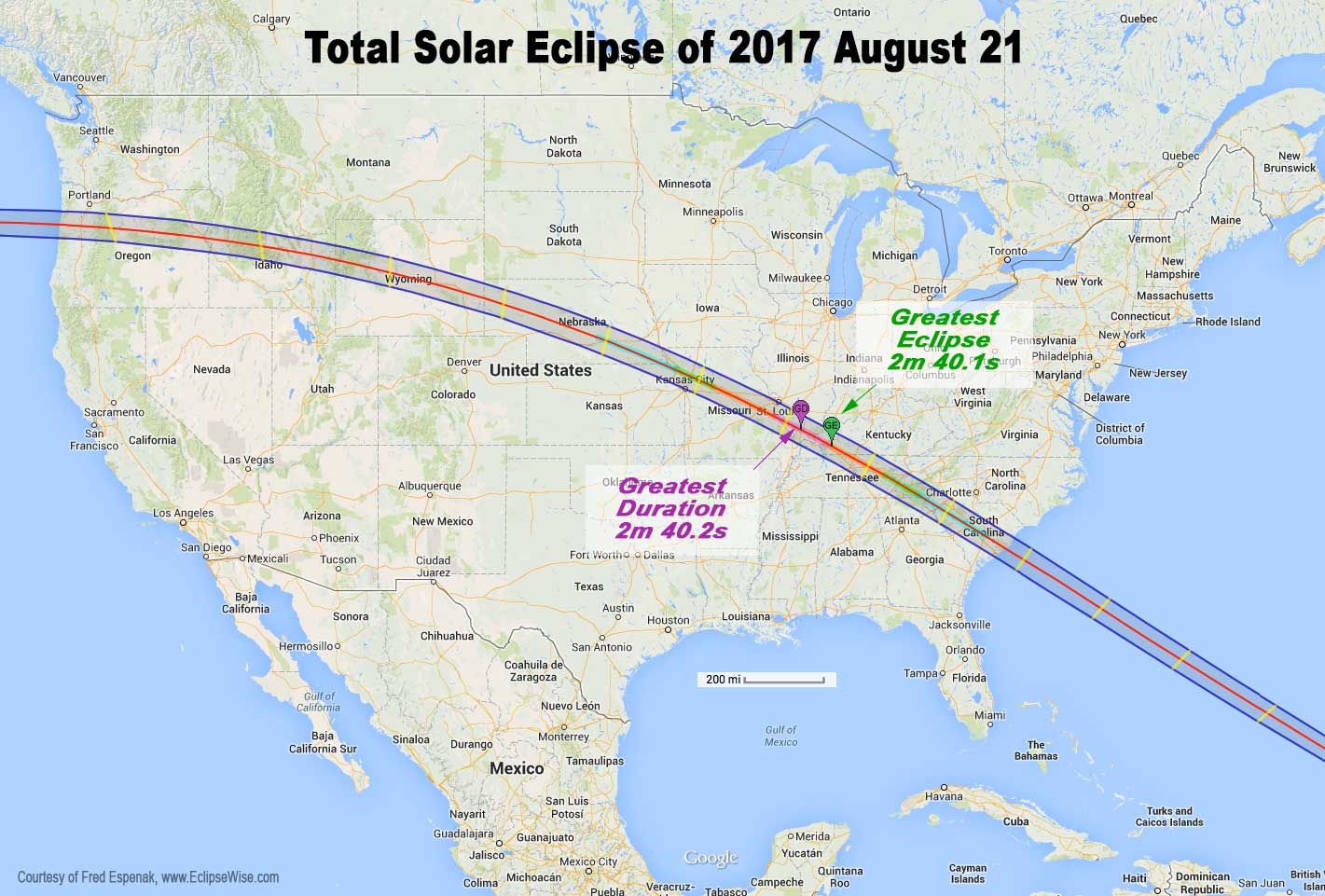 Image result for august 21 eclipse path