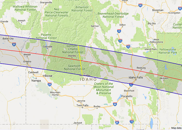 2017 Total Solar Eclipse In Idaho
