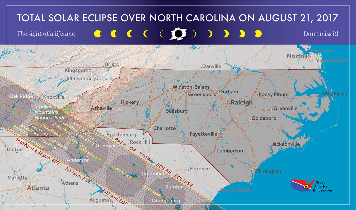 2017 Total Solar Eclipse In North Carolina