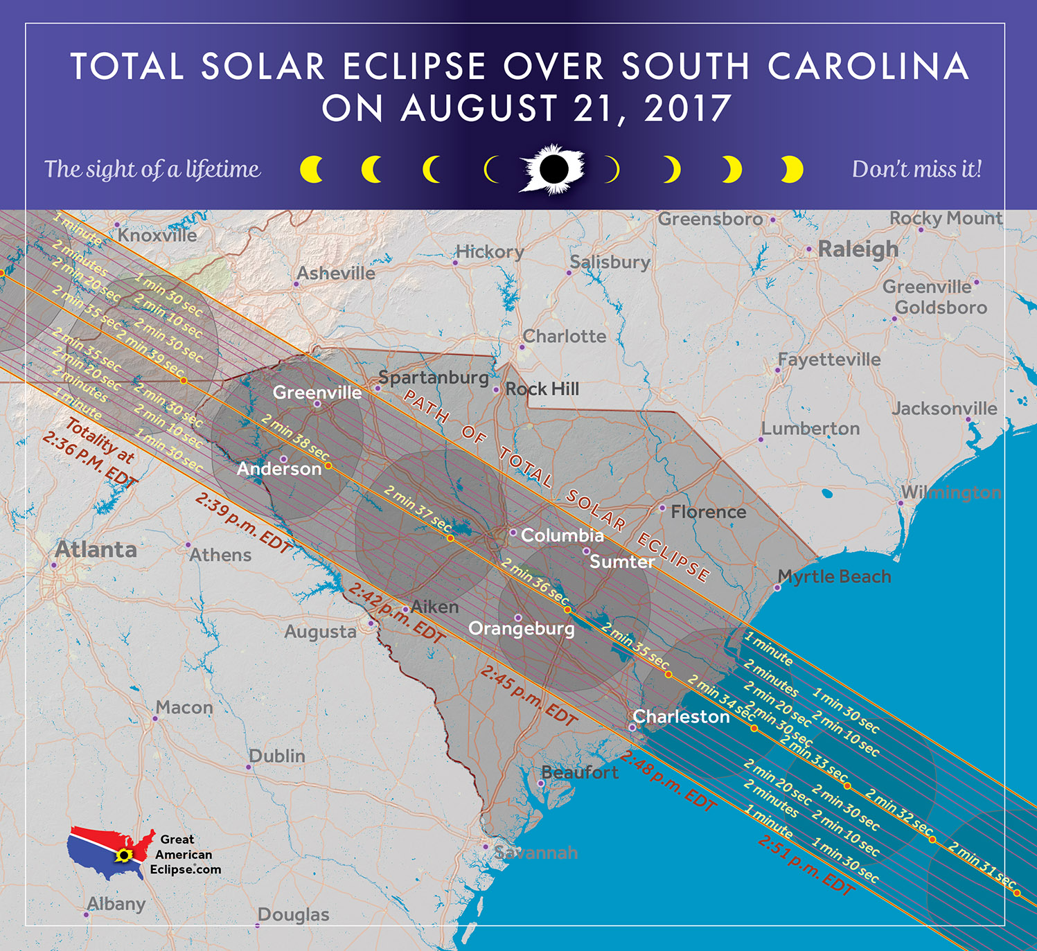2017 Total Solar Eclipse In South Carolina