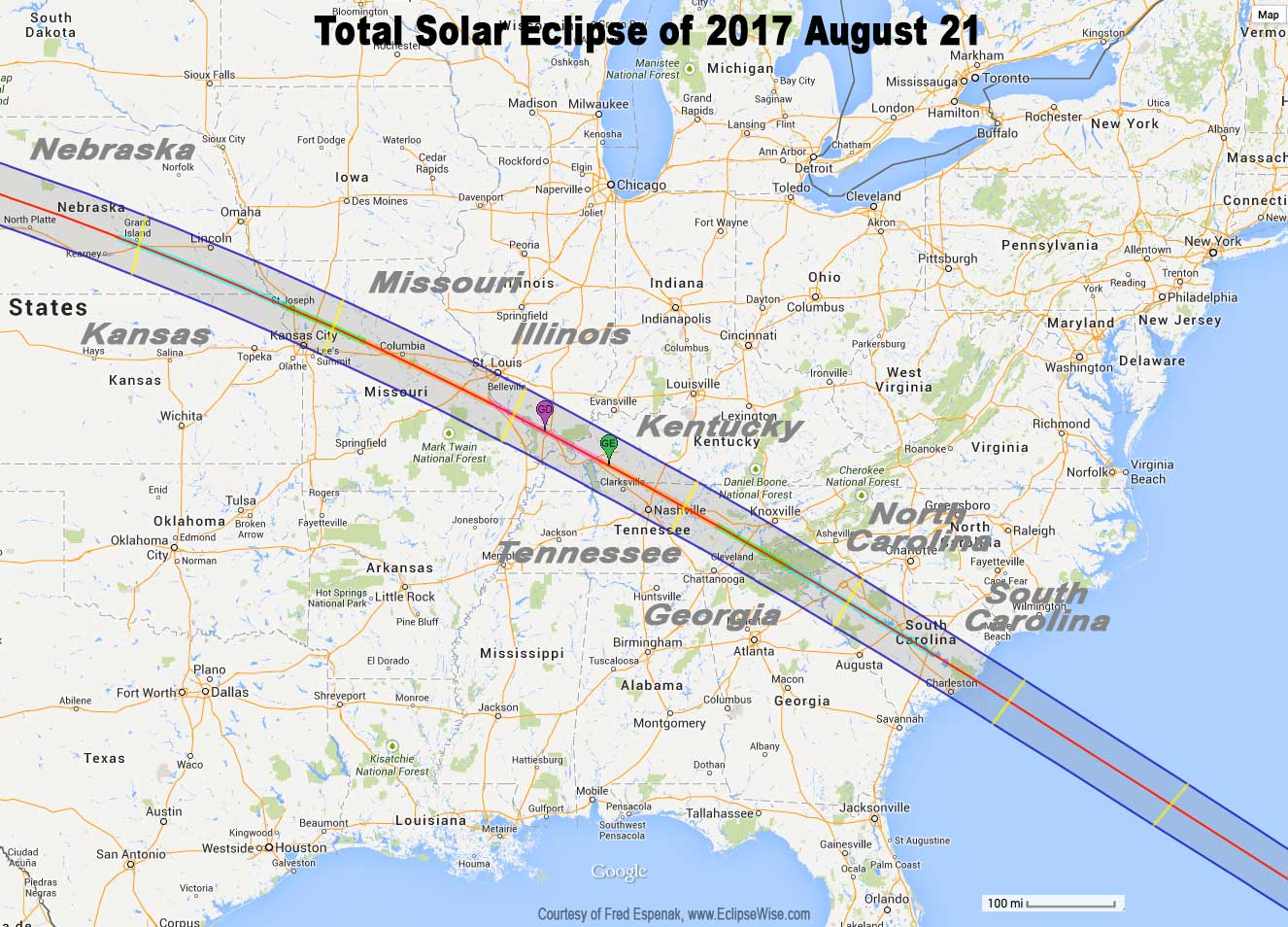 Total Eclipse of the Sun: August 21, 2017
