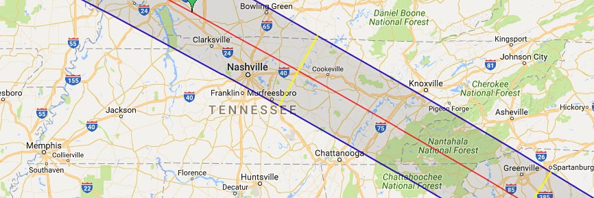2017 Total Solar Eclipse in Tennessee